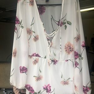 Floral romper size medium